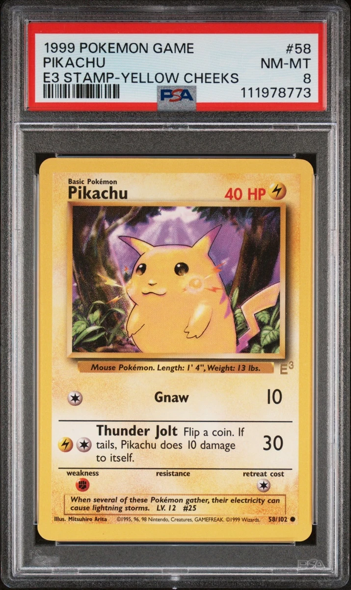 Pikachu Pokémon TCG Professional Sports Authenticator (PSA) Grade