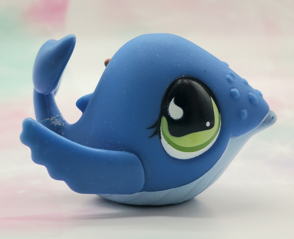 Littlest Pet Shop # 895 Blue Orange Starfish Whale Green