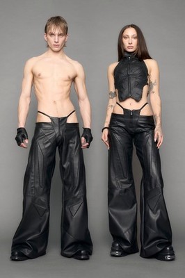 Namilia Leather Faux Th0ng Pants Oversized XS | eBay
