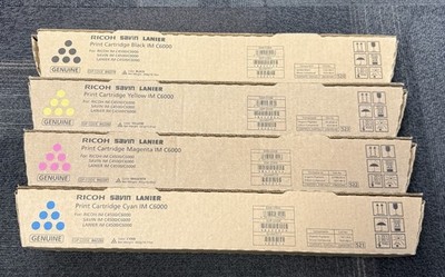 OEM Ricoh IM C6000 CMYK Toner Cartridges Ricoh/Savin ( Please Read )
