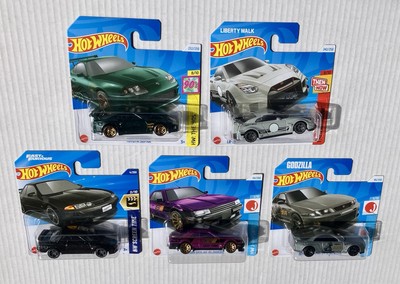 HOTWHEELS  Japan Set 5 Stück - Nissan Skyline Toyota Supra - GT35 RR - Godzilla