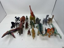 Plastic Dinosaur Lot of 18 Prehistoric Mixed Sizes  Brands Dinosaur Toys