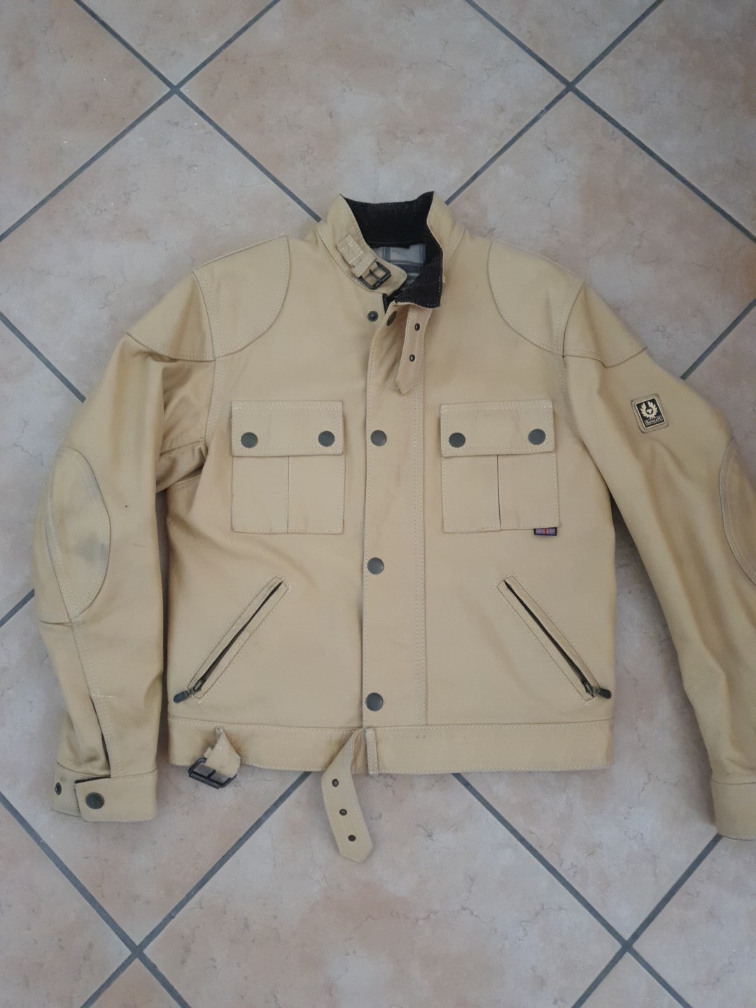 giubbino Belstaff in pelle vintage