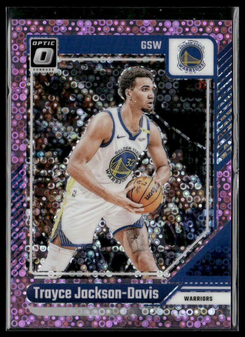 Trayce Jackson-Davis 2024-25 Donruss Optic Fast Break Pink /25 #210 Warriors