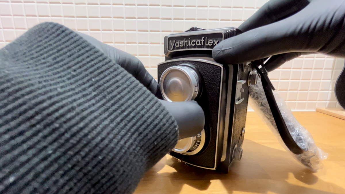 EXC5] Yashica Yashicaflex Model C TLR Camera 80mm f/3.5 Lens w/cap