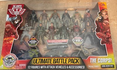 The Corps Ultimate Battle Pack 12 Figures with Attack Vehicles & Accessories