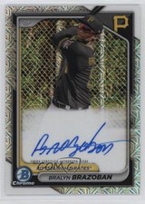 2024 Bowman Chrome Mega Box Prospect Mojo Bralyn Brazoban #BMA-BB Auto 4z8