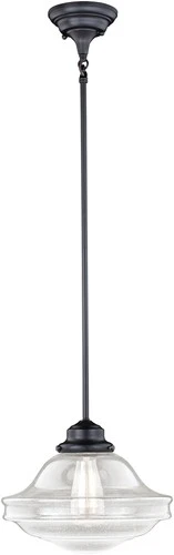 Vaxcel Lighting P0242 Huntley 1 Light 12"W Pendant - Bronze - Picture 1 of 12