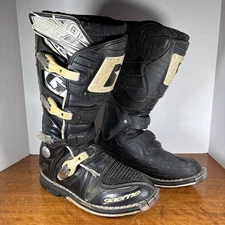Gaerne SG10 Motorcross Boots White Black US Mens Size 10 Needs Cleaning / Repair