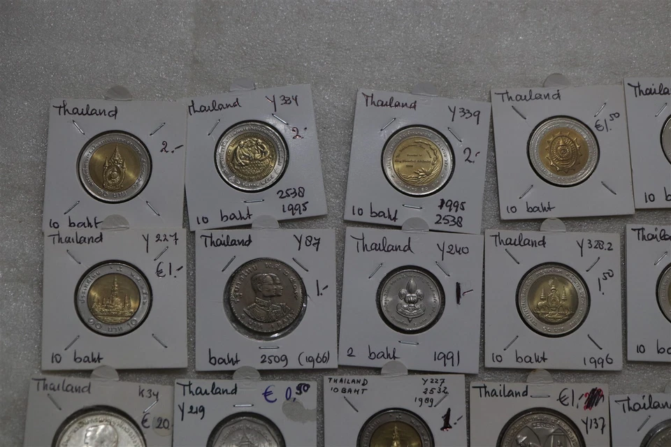 🧭 🇹🇭 THAILAND SUPER COIN COLLECTION MANY RARE B66 #456 - Photo 2/4