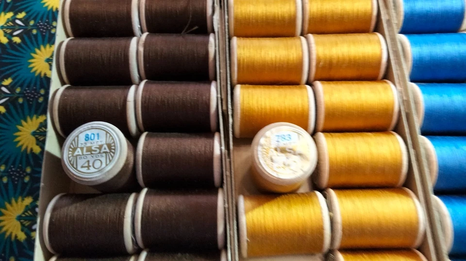 mercerie ancienne - 1 bobine de fil coton DMC ALSA 40 pour couture et broderie - Photo 2/4