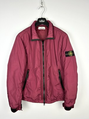 Pink Stone Island Garment Dyed Crinkle Reps NY Jacke