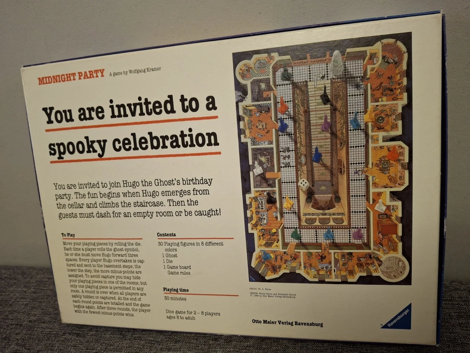 Ravensburger Midnight Party Board Game 1989 Wolfgang Kramer 100% Complete VGC  - Image 3 of 4