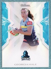 2025 NRL NRLW TRADERS TITANIUM CARD - [GOLD COAST TITANS] - W27 Georgia HALE