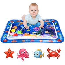 , Inflatable Water Play Mat for Kids, Sensory Activity Toy for Babies, Premiu...