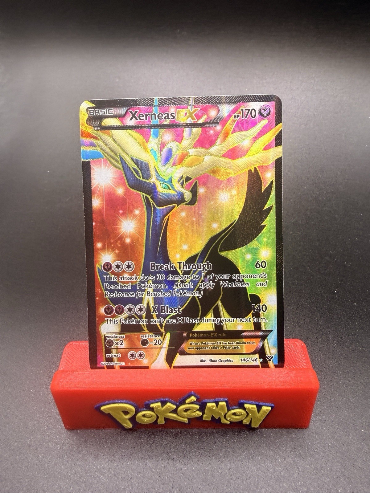 Pokémon TCG XY Base Set Xerneas EX Full Art 146/146 - NM