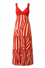 BODYFLIRT Damen Maxikleid Kleid Damenkleid orange weiss NEU Viele Größen
