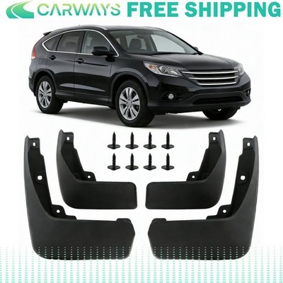 For 2017-2022 Honda CR-V Mud Flaps Splash Guards ABS Plastic Black 4PC Set