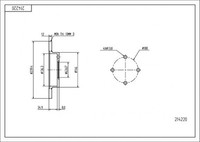 2X Hart 214 220 Bremsscheibe FüR Ford Mazda