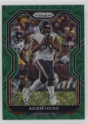 2020 Panini Prizm Green Scope Prizm 27/75 Akiem Hicks #190 15ej