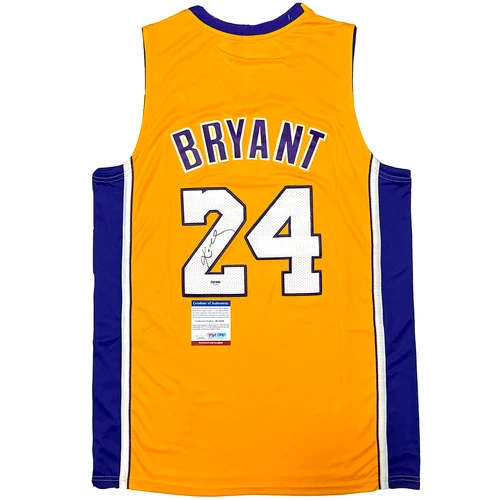 Kobe Bryant SIGNED Los Angeles Lakers 2008-09 Basketball Jersey w/ PSA DNA COA