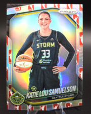2025 Panini Prizm WNBA Katie Lou Samuelson WNBA Logo Silver Prizm Holo