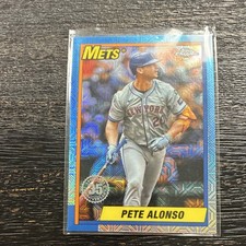 Topps 2025 Series 1 Chrome Silver Pack Pete Alonso #T90C-83 Mets Card