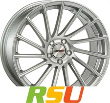 Motec Tornado high gloss silver 8.5x18" ET40 LK5 114.3 ML 72.6 Alufelgen 18 Zoll