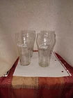 vintage set of four coca cola drinking glasses