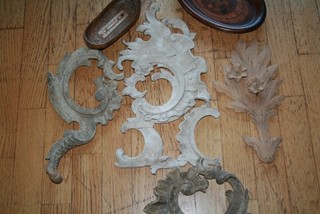 Konvolut Holzteile Barock Renaissance Schnitzereien