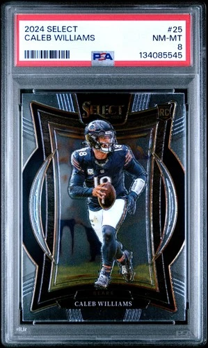 2024 PANINI SELECT #25 CALEB WILLIAMS PSA 8