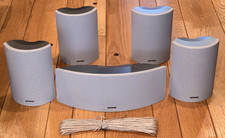 Set of 5 Onkyo Surround Sound Speakers, SKC-330C, SKM-330S, SKF-330F, Works
