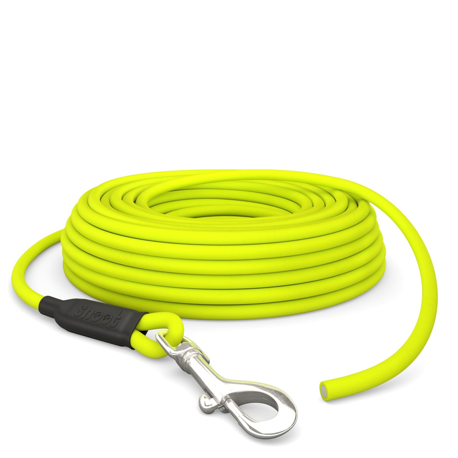 Laisse pour chien 10m imperméable orange sans boucle pour le rappel