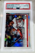 2019 TOPPS CHROME REFRACTOR JUAN SOTO PSA 10