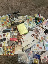 Scrapbooking Embellishments Mixed Lot Stickers, paper, borders. Crafts crafty.
