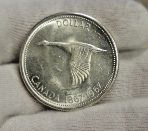 1967 Canada Silver Dollar $1 .800 Nice Unc