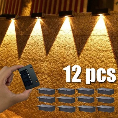 LED Solar Wegelampe Treppenbeleuchtung Wasserdicht Garten Balkon