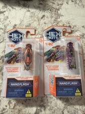 2 Pack Spin Master HEX BOTS Nano Flash Single Pack - Series 2 Red Purple