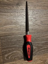 Snap-on Tools NEW RED Soft Grip Round 8” Blade Length File SGHF614B 8R