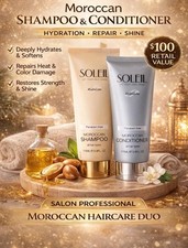 Soleil HydroLine Moroccan Shampoo Conditioner Set 2 5.9oz Repair