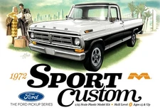 Moebius 1/25 1972 Sport Custom Ford Pickup Plastic Model Kit 1220