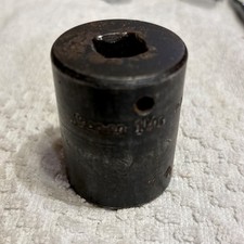SNAP ON 1/2" Drive 6 point shallow impact socket 1-1/16" vintage made in USA