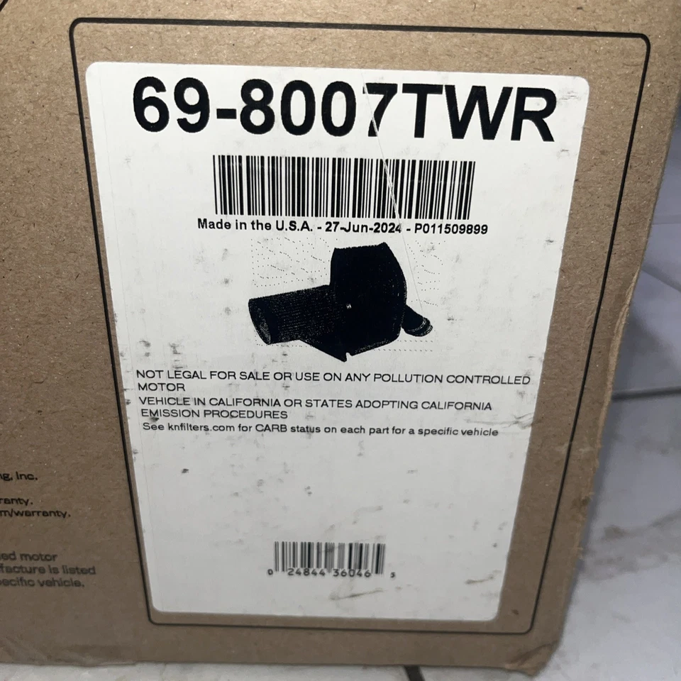 Tubo de aluminio de alto flujo de admisión de aire frío K&N Subaru WRX STi 2015-2017 ¡COMO NUEVO!  Foto 3 de 4