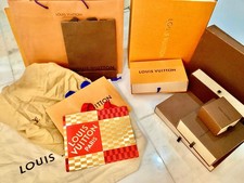 LOUIS VUITTON Empty Boxes, Dust, Paper Bags  Choose Size  Authentic LV Packaging