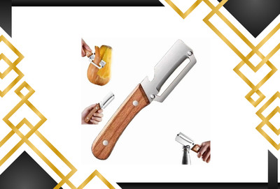Zero Snag Peeler Knife Multi Functional Vegetable Wooden Peelers Ergonomic