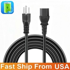 UL 6ft Power Cable For EcoBoulder Max GDI-EXBDR310 Bluetooth Speaker PA System