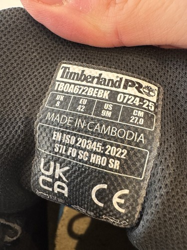 TIMBERLAND PRO MORPHIX 6" IMPERMEABLES Puntera Compuesta Alta SEGURIDAD TRABAJO Botas Reino Unido 8 - Imagen 8 de 21