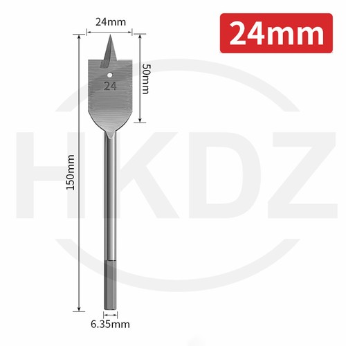Flat Wood Drill Bits Wall Spade Quality Holesaw Machine Bit Hex End 6mm - 40mm - Picture 25 of 39