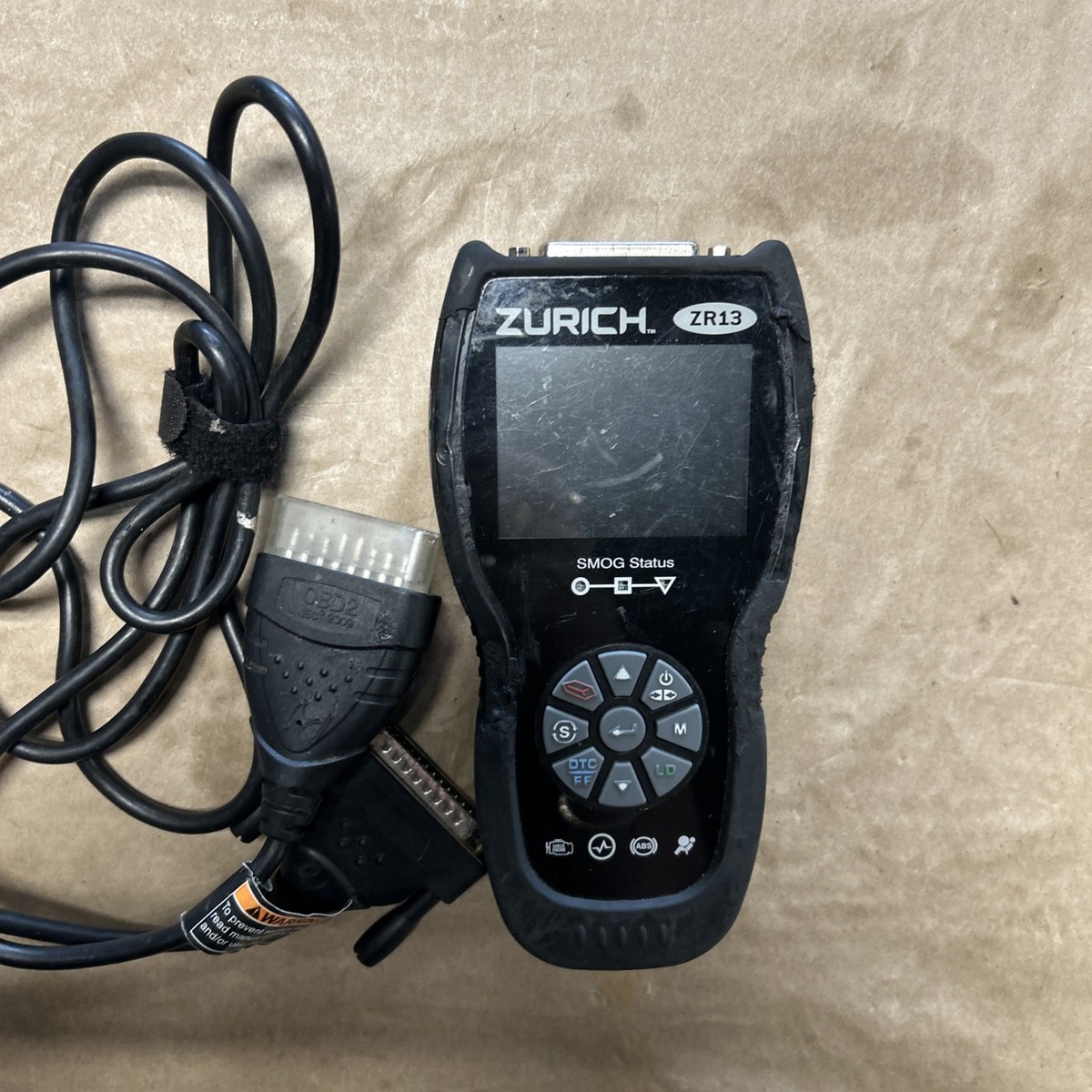 Zurich ZR13 Digital OBD2 Smog Status Code Reader With