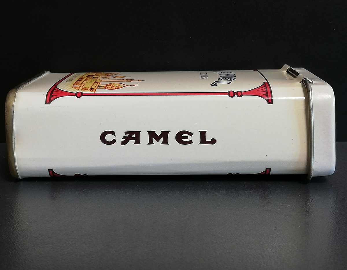 antique camel cigarette tin Camel Vintage Tin Box. Cigarette Pack. Storage Box